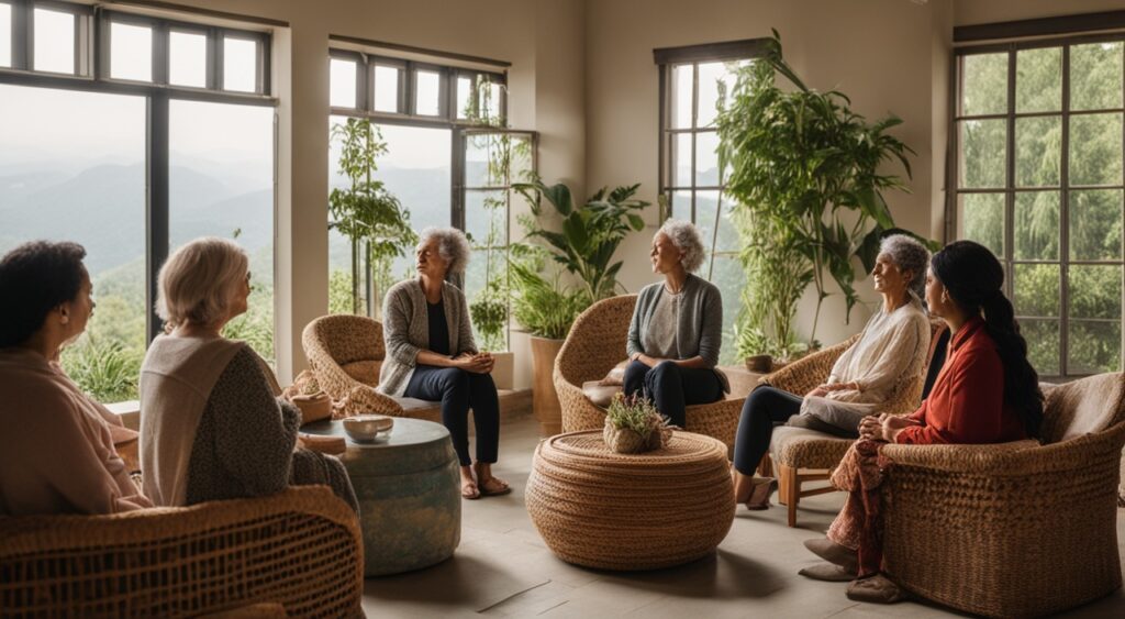 Group Therapy Session for Menopause Support